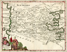 Cluver antique map of Greece and the Balkans