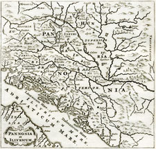 Cluver antique map of Greece and the Balkans