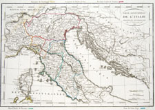 Delamarche map of Italy 1809