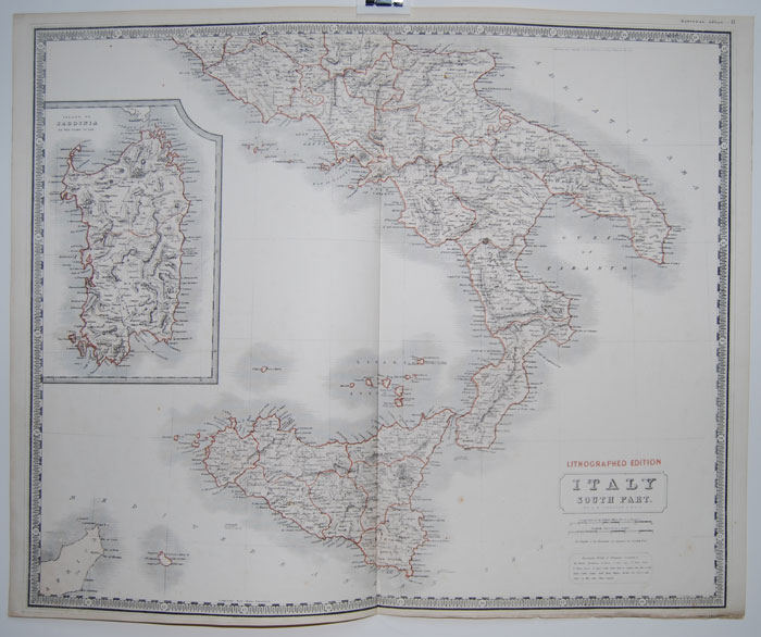 Johnston's South Italy 1849