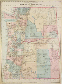 Mitchell Washinton & Oregon County and Township 1880