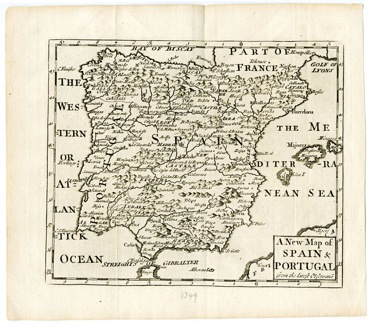 Spain and Portugal 1749