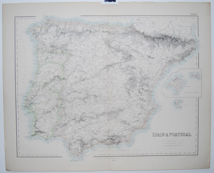 Fullarton map of Spain and Portugal