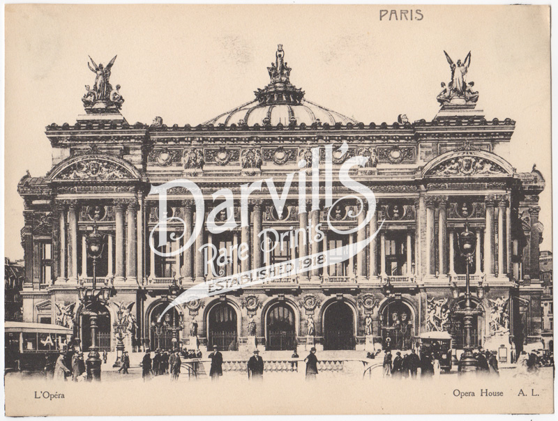 Antique prints of Paris, France (circa 1900-1910) photogravures