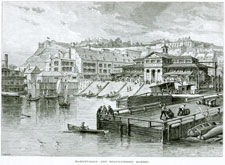 Market-Hall and Boat-Landing, Quebec