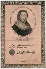 Sir George Calvert Lord Baltimore