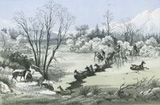 Crossing the Hellgate River January 6th, 1854