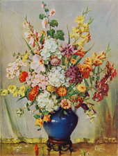 Original vintage calendar/poster prints of florals from 1910s-1940s