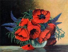 Original vintage calendar/poster prints of florals from 1910s-1940s