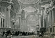 Interior of The Madeleine, Paris