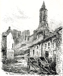 La Sauve, View of Ruins