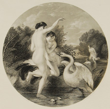 Bathers Surprised by a Swan