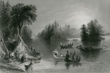 Indian Scene on the St. Laurence