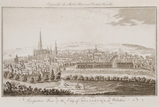 Perspective View of the City of Salisbury, in Wiltshire