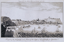 Prospect of the Borough, and Ruins of the Castle of Scarborough, in Yorkshire