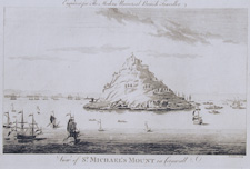 View of St. Michael's Mount in Cornwall
