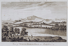 View of White Horse Hill in Berkshire