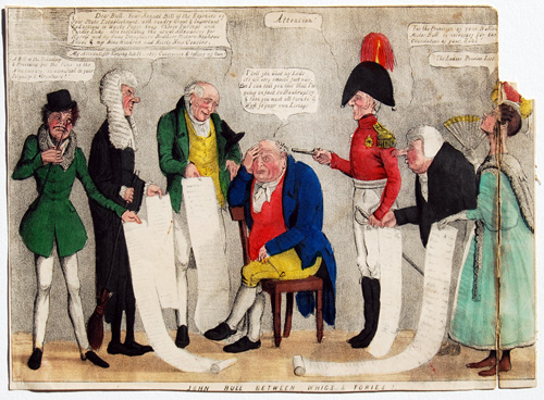 JOHN BULL BETWEEN WHIGS & TORIES