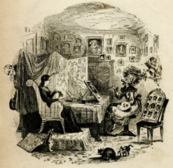 Kate Nickleby sitting to Miss La Creevy