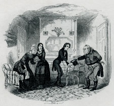 Mr. Ralph Nickleby's first visit to his poor relations