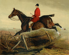 Captain Percy Williams on a Favourite Irish Hunt