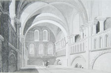 Abbey Church of the Holy Trinity, Caen-Interior of the Nave, looking west