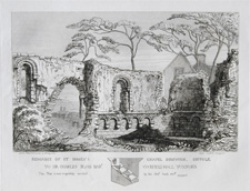 Remains of St. Iames's Chapel Dunwich, Suffolk