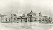 Sketch Design for Welsh National Museum, Cardiff