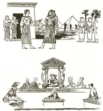 Sketches from the Book of the A. A. Play, 1909