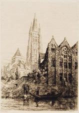 Bruges Church of Notre Dame and Mont de Piet