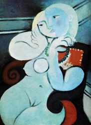 NUDE WOMAN IN A RED CHAIR by Picasso