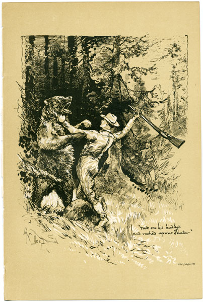 Rose on his hindlegs and rushed upon Shutes