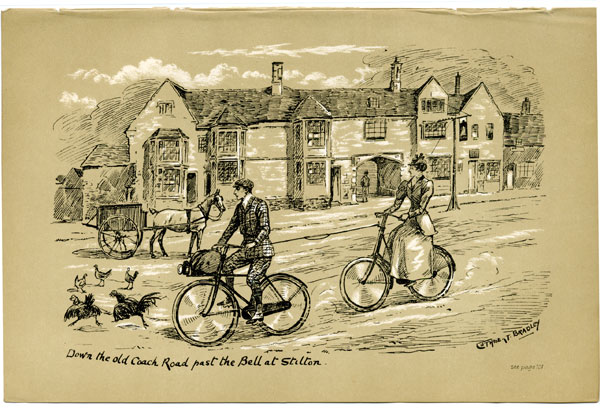 Down the old Coach Road past the Bell at Stilton