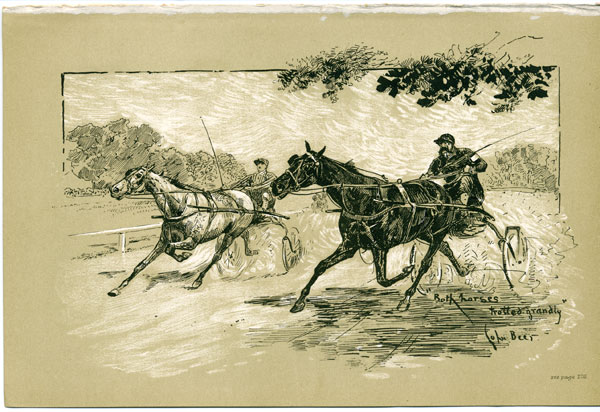 Both horses trotted grandly