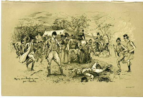 Mary was bending over poor Charlie