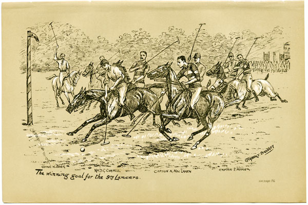 The winning goal for the 9th Lancers