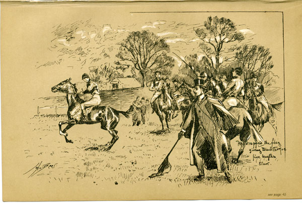 He dropped the flag giving Blackthorpe five lengths start