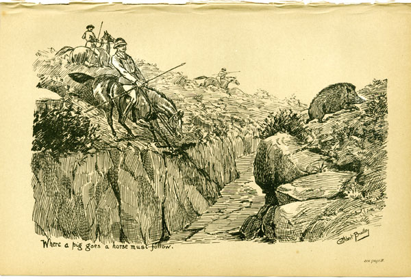 Where a pig goes a horse must follow