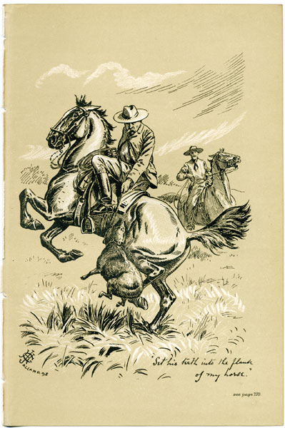 Set his teeth into the flank of my horse