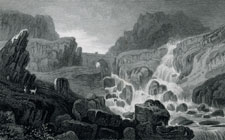 Fall of the Ogwen, in Nant Frangon