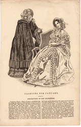 Godey's fashion print