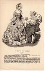 Godey's fashion print