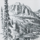 Edward Goodall pencil sketches from B.C. calendar