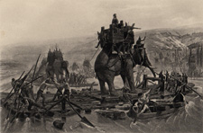 Hannibal crossing the Rhone