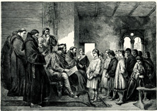 King Alfred Visiting a Monastery School