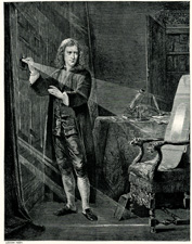 Newton Analysing the Ray of Light