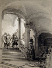 Staircase in the Castle of Gaesbeck