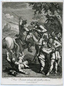 Don Quixote releases the Galley Slaves