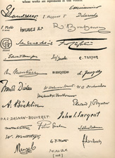 Artist signatures, plate 207