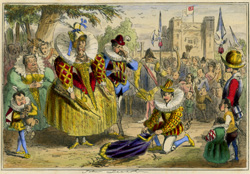 Queen Elizabeth and Sir Walter Raleigh